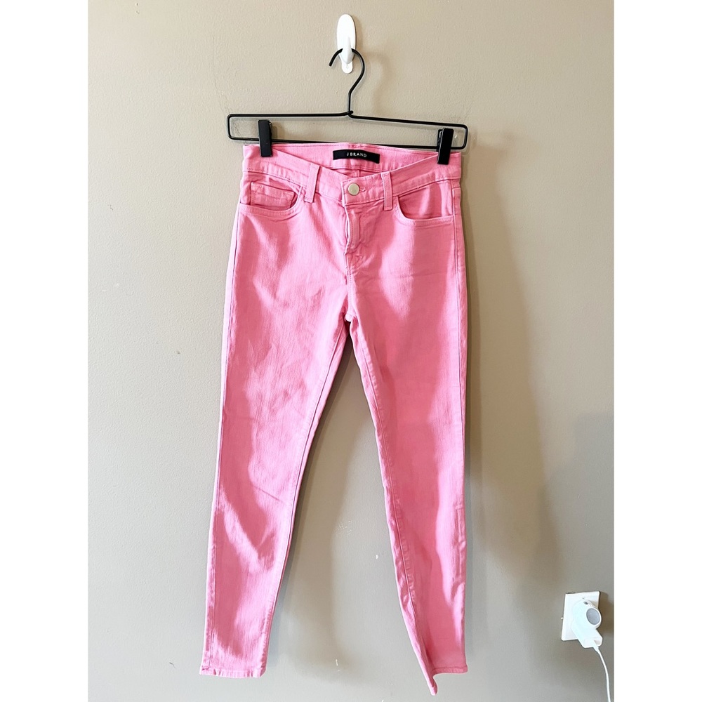 J Brand Bubblegum Pink Skinny Leg Jeans